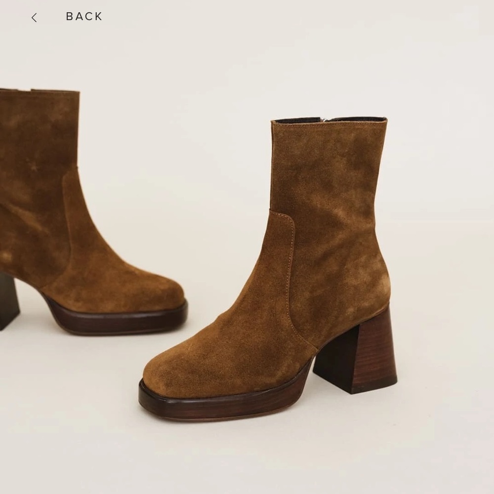 Jonak platform suede boots 37